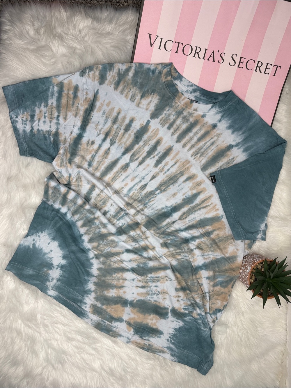 PINK Campus Tee tie dye One Size OSFA